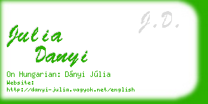 julia danyi business card